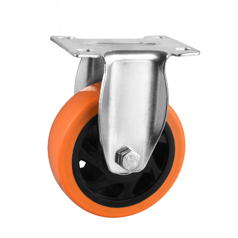 Medium Duty Casters with Orange Wheels
