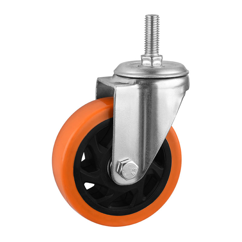Medium Duty Casters with Orange Wheels