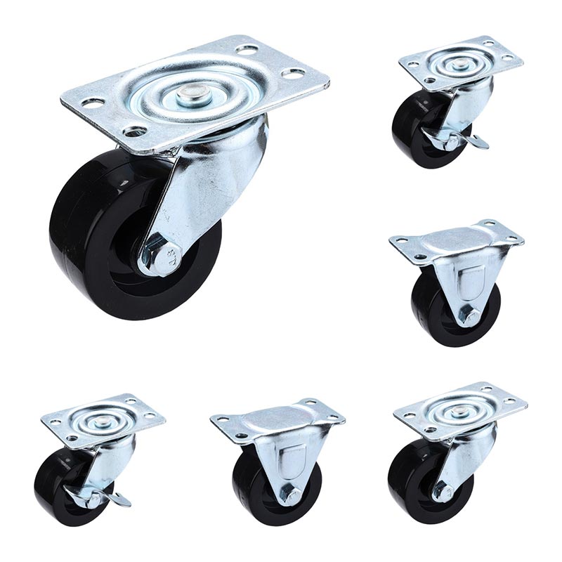 Rubber General Duty Casters Brake