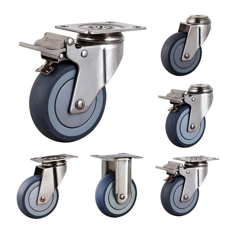 SUS304 Medium Duty Medical Carters TPR